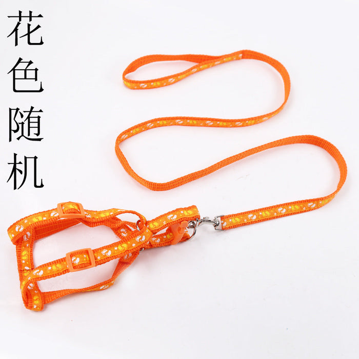 Wholesale printed multicolor nylon pet leash JDC-PL-WW005 Pet Leash JoyasDeChina orange 1.0cm in width-S Wholesale Jewelry JoyasDeChina Joyas De China
