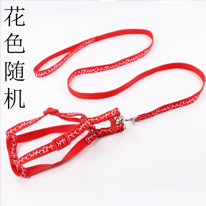 Wholesale printed multicolor nylon pet leash JDC-PL-WW005 Pet Leash JoyasDeChina red 1.0cm in width-S Wholesale Jewelry JoyasDeChina Joyas De China