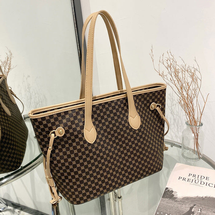Wholesale printed Plaid women's convenience handbag JDC-HB-Xinc002 Handbags 狮岭鑫 xing Wholesale Jewelry JoyasDeChina Joyas De China