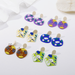 Wholesale printed small animal acrylic Earrings JDC-ES-YN110 Earrings JoyasDeChina Wholesale Jewelry JoyasDeChina Joyas De China