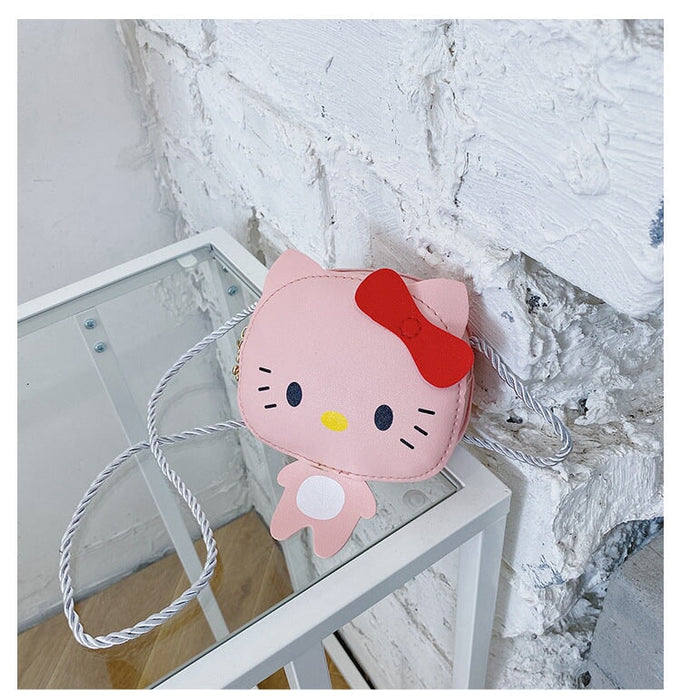 Wholesale PU cartoon messenger bag (F) JDC-SD-KM001 Shoulder Bags 卡曼 pink cat Wholesale Jewelry JoyasDeChina Joyas De China