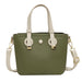 Wholesale pu contrast handbags JDC-HB-JunLi025 Handbags 骏丽 green Wholesale Jewelry JoyasDeChina Joyas De China