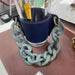 Wholesale PU Leather Coffee Cup Detachable Chain Cup Holder JDC-CUP-YouZ001 Cup Holder 悠智 Blue Green Chain Wholesale Jewelry JoyasDeChina Joyas De China