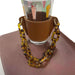 Wholesale PU Leather Coffee Cup Detachable Chain Cup Holder JDC-CUP-YouZ001 Cup Holder 悠智 Brown amber chain Wholesale Jewelry JoyasDeChina Joyas De China