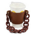 Wholesale PU Leather Coffee Cup Detachable Chain Cup Holder JDC-CUP-YouZ001 Cup Holder 悠智 Brown brown chain Wholesale Jewelry JoyasDeChina Joyas De China