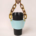 Wholesale PU Leather Coffee Cup Detachable Chain Cup Holder JDC-CUP-YouZ001 Cup Holder 悠智 Shuilan amber chain Wholesale Jewelry JoyasDeChina Joyas De China