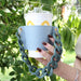 Wholesale PU Leather Coffee Cup Detachable Chain Cup Holder JDC-CUP-YouZ001 Cup Holder 悠智 Shuilan green color chain Wholesale Jewelry JoyasDeChina Joyas De China