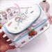 Wholesale PU Leather Double Layer Portable Cosmetic Bag Storage Bag JDC-CB-Donglej001 Cosmetic bag 东津 blue Wholesale Jewelry JoyasDeChina Joyas De China