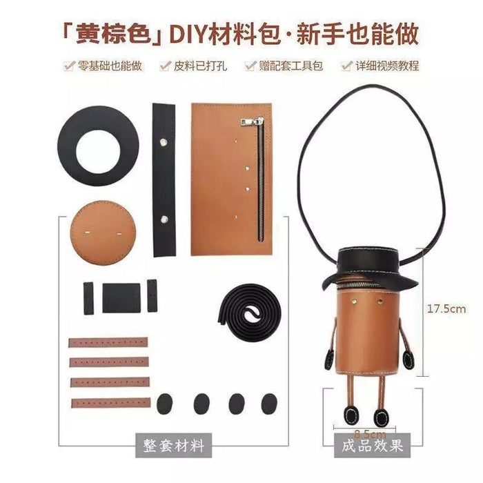 Bulk Jewelry Wholesale PU leather douyin handmade sewing diy small children shoulder bags JDC-CB-YF003 Wholesale factory from China YIWU China