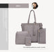 Wholesale PU leather handbag four-piece suit JDC-HB-AT009 Handbags 瑗淘 grey Wholesale Jewelry JoyasDeChina Joyas De China