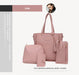 Wholesale PU leather handbag four-piece suit JDC-HB-AT009 Handbags 瑗淘 pink Wholesale Jewelry JoyasDeChina Joyas De China