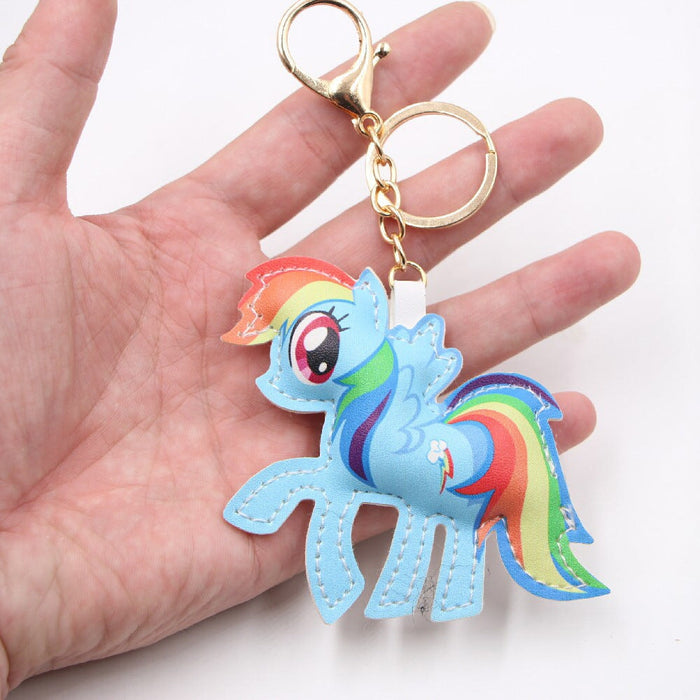 Wholesale PU Leather Pony Keychain JDC-KC-Zuge044 Keychains 祖格 Wholesale Jewelry JoyasDeChina Joyas De China