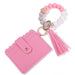 Wholesale PU Leather Silicone Beaded Tassel Card Holder Keychain JDC-KC-JinHan002 Keychains 金涵 #13 Wholesale Jewelry JoyasDeChina Joyas De China