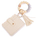 Wholesale PU Leather Silicone Beaded Tassel Card Holder Keychain JDC-KC-JinHan002 Keychains 金涵 #4 Wholesale Jewelry JoyasDeChina Joyas De China