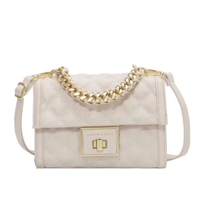 Wholesale pu Lingge Chain Handbag JDC-HB-JunLi031 Handbags 骏丽 beige Wholesale Jewelry JoyasDeChina Joyas De China