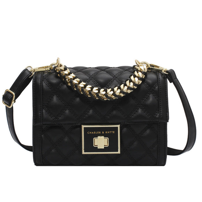 Wholesale pu Lingge Chain Handbag JDC-HB-JunLi031 Handbags 骏丽 black Wholesale Jewelry JoyasDeChina Joyas De China