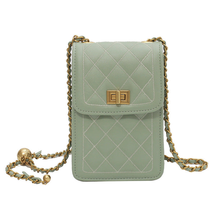 Wholesale pu Lingge Chain Handbags JDC-HB-JunLi008 Handbags 骏丽 green Wholesale Jewelry JoyasDeChina Joyas De China