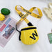 Wholesale PU patent leather letter messenger bag JDC-SD-KR047 Shoulder Bags 坤然 yellow Wholesale Jewelry JoyasDeChina Joyas De China