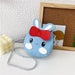 Wholesale PU rabbit cat bag JDC-SD-KR032 Shoulder Bags 坤然 Lake blue Wholesale Jewelry JoyasDeChina Joyas De China