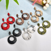 Bulk Jewelry Wholesale Pu Round Earrings JDC-ES-bq003 Wholesale factory from China YIWU China