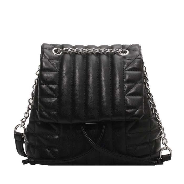 Wholesale PU Soft Leather Simple Backpack Bags JDC-BP-JunLi001 Backpack Bags 骏丽 black Wholesale Jewelry JoyasDeChina Joyas De China