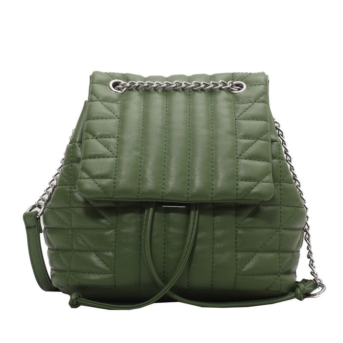 Wholesale PU Soft Leather Simple Backpack Bags JDC-BP-JunLi001 Backpack Bags 骏丽 green Wholesale Jewelry JoyasDeChina Joyas De China
