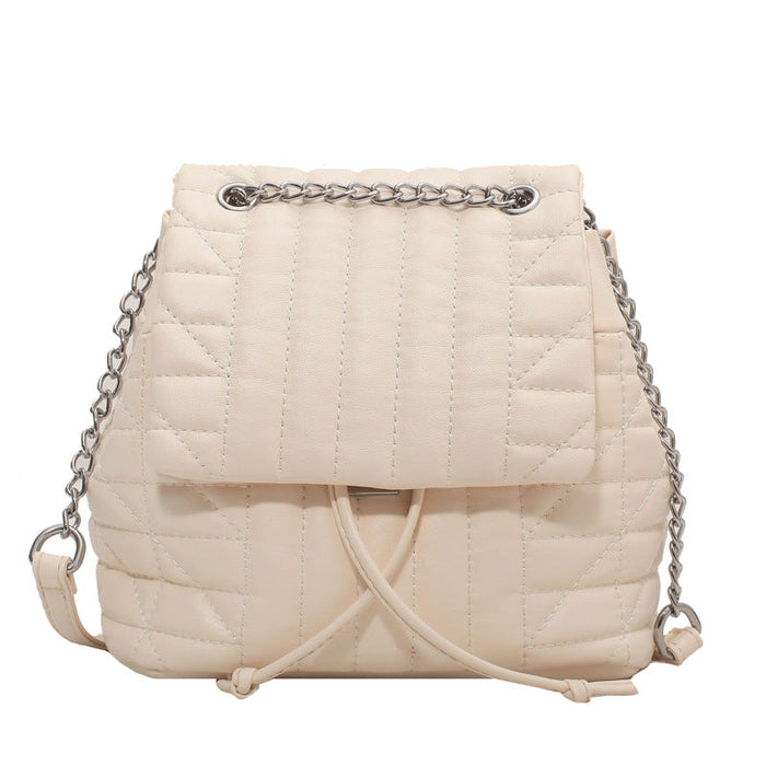 Wholesale PU Soft Leather Simple Backpack Bags JDC-BP-JunLi001 Backpack Bags 骏丽 white Wholesale Jewelry JoyasDeChina Joyas De China