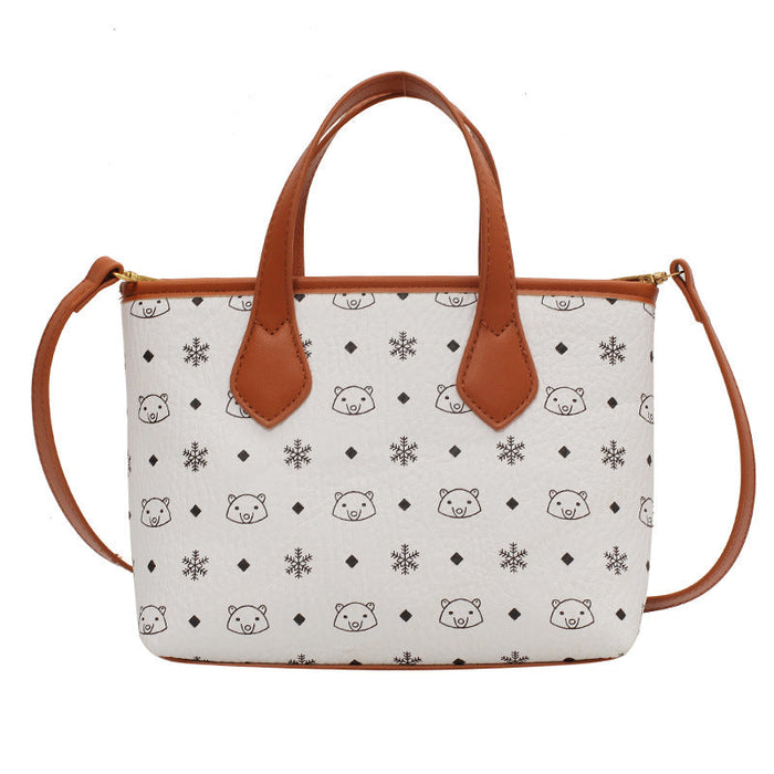 Wholesale pu versatile basket handbag JDC-HB-JunLi029 Handbags 骏丽 White bag Wholesale Jewelry JoyasDeChina Joyas De China