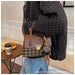 Wholesale pu Vintage Plaid handbags JDC-HB-JunLi018 Handbags 骏丽 Coffee Pendant Wholesale Jewelry JoyasDeChina Joyas De China