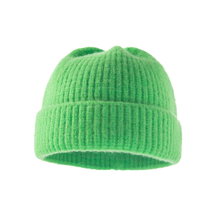 Wholesale pure color wool children's hat JDC-FH-XB-023 FashionHat 小贝 green Average code Wholesale Jewelry JoyasDeChina Joyas De China