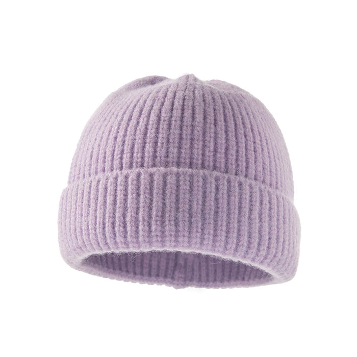 Wholesale pure color wool children's hat JDC-FH-XB-023 FashionHat 小贝 light purple Average code Wholesale Jewelry JoyasDeChina Joyas De China