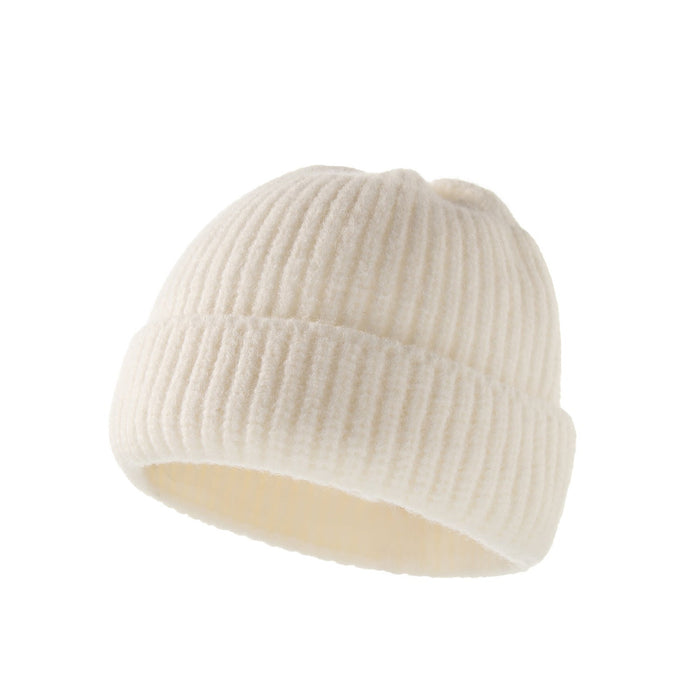 Wholesale pure color wool children's hat JDC-FH-XB-023 FashionHat 小贝 rice white Average code Wholesale Jewelry JoyasDeChina Joyas De China