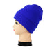 Wholesale pure color wool knitted hat JDC-FH-GSYH078 FashionHat 予画 blue Average code Wholesale Jewelry JoyasDeChina Joyas De China