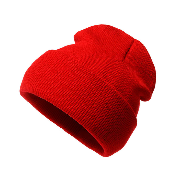 Wholesale pure color wool knitted hat JDC-FH-GSYH078 FashionHat 予画 Red Average code Wholesale Jewelry JoyasDeChina Joyas De China