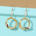 Wholesale pure hand imitation pearl natural stone hoop earrings JDC-ES-GSNM022 Earrings JoyasDeChina Wholesale Jewelry JoyasDeChina Joyas De China