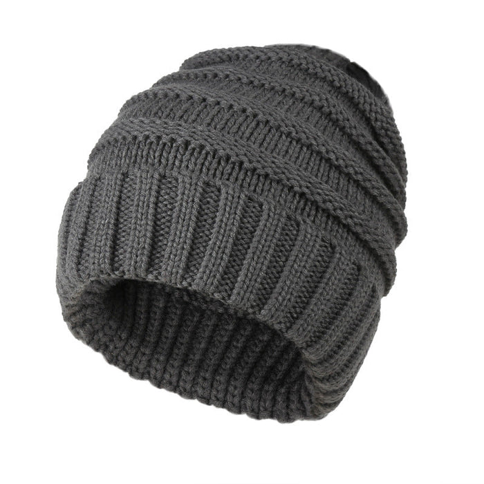 Wholesale pure wool knitted hat JDC-FH-GSYH076 FashionHat 予画 grey Band mark Wholesale Jewelry JoyasDeChina Joyas De China