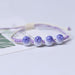 Wholesale purple blue ceramic beaded bracelet JDC-BT-GSYXH017 Bracelet JoyasDeChina Ice crack blue Wholesale Jewelry JoyasDeChina Joyas De China