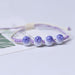 Wholesale purple blue ceramic beaded bracelet JDC-BT-GSYXH017 Bracelet JoyasDeChina Ice cracked blue Wholesale Jewelry JoyasDeChina Joyas De China
