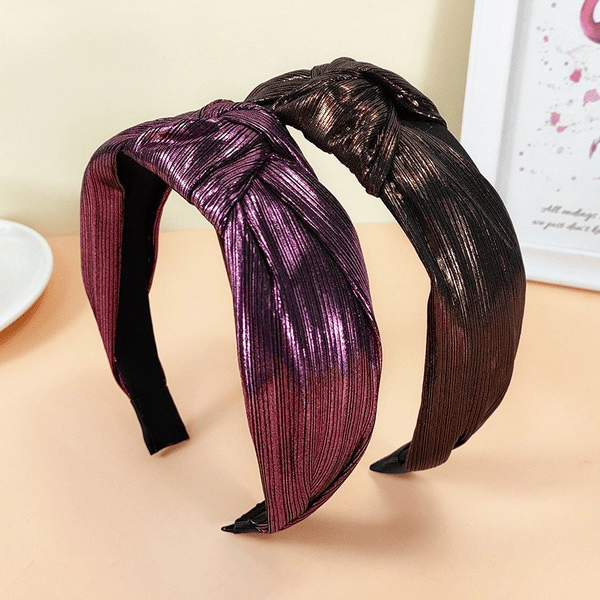 Wholesale purple bright silk hairband JDC-HD-O359 Headband 潮炫 Wholesale Jewelry JoyasDeChina Joyas De China