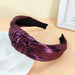 Wholesale purple bright silk hairband JDC-HD-O359 Headband 潮炫 Purple Wholesale Jewelry JoyasDeChina Joyas De China