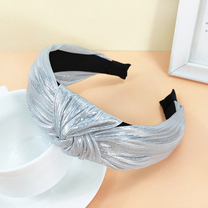 Wholesale purple bright silk hairband JDC-HD-O359 Headband 潮炫 White Wholesale Jewelry JoyasDeChina Joyas De China