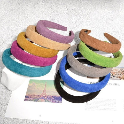 Wholesale purple corduroy headband JDC-HD-PZ009 Headband 蒲钻 Wholesale Jewelry JoyasDeChina Joyas De China