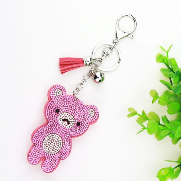 Wholesale purple flannel keychain JDC-KC-KunHe006 Keychains 坤禾 Wholesale Jewelry JoyasDeChina Joyas De China