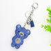 Wholesale purple flannel keychain JDC-KC-KunHe006 Keychains 坤禾 blue Large (85 * 55) Wholesale Jewelry JoyasDeChina Joyas De China