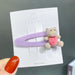 Wholesale purple flocking hairpins (F)JDC-HC-GSHX095 Hair Clips 恒曦 Wholesale Jewelry JoyasDeChina Joyas De China