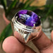 Wholesale purple irregular metal rings JDC-RS-WN-011 Rings 薇妮 AJZ583 5 Wholesale Jewelry JoyasDeChina Joyas De China