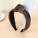 Wholesale purple leather hairband JDC-HD-O369 Headband 潮炫 Coffee color Wholesale Jewelry JoyasDeChina Joyas De China