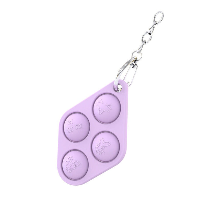 Wholesale purple silicone keychain JDC-FT-SZQL019 fidgets toy 潜乐 Wholesale Jewelry JoyasDeChina Joyas De China