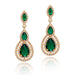 Wholesale Purple Zircon Earrings JDC-ES-Mix019 Earrings 迷茜 green Wholesale Jewelry JoyasDeChina Joyas De China