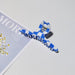 Wholesale PVC Black and White Checkerboard Hairpin Shark Clip JDC-HC-YaoX022 Hair Clips 姚萱 Blue Wholesale Jewelry JoyasDeChina Joyas De China